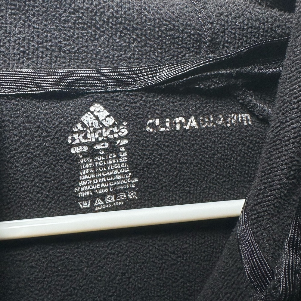 Adidas Black Clima Zip Up Hoodie With BGSU Logo - Picture 2 of 6